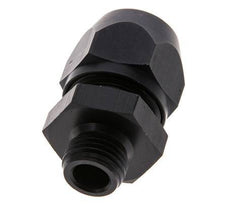 Racor de compresión recto de aluminio 12x9mm y G1/4'' con rosca macho 10 bar PVC y PA