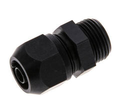 Racor de compresión recto de aluminio 9x6mm y G3/8'' con rosca macho 10 bar PVC y PA