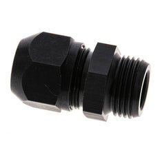 Racor de compresión recto de aluminio 9x6mm y G3/8'' con rosca macho 10 bar PVC y PA