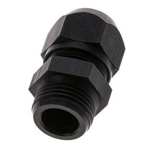 Racor de compresión recto de aluminio 9x6mm y G3/8'' con rosca macho 10 bar PVC y PA