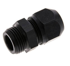 Racor de compresión recto de aluminio 9x6mm y G3/8'' con rosca macho 10 bar PVC y PA