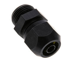Racor de compresión recto de aluminio 9x6mm y G3/8'' con rosca macho 10 bar PVC y PA