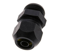 Racor de compresión recto de aluminio 9x6mm y G3/8'' con rosca macho 10 bar PVC y PA