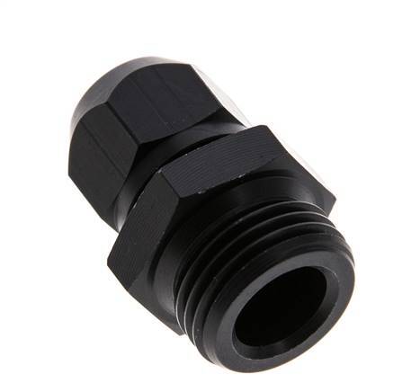 Racor de compresión recto de aluminio 9x6mm y G1/2'' con rosca macho 10 bar PVC y PA