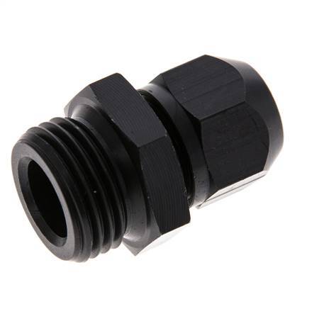 Racor de compresión recto de aluminio 9x6mm y G1/2'' con rosca macho 10 bar PVC y PA