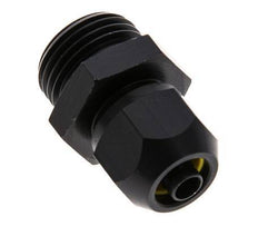 Racor de compresión recto de aluminio 9x6mm y G1/2'' con rosca macho 10 bar PVC y PA