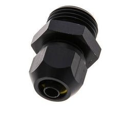 Racor de compresión recto de aluminio 9x6mm y G1/2'' con rosca macho 10 bar PVC y PA