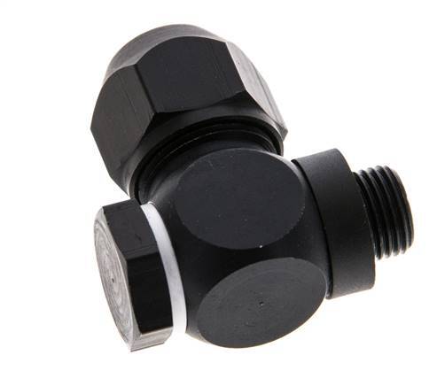 Accesorio de compresión de aluminio 7x4mm y G1/8'' con rosca macho 10 bar PVC y PA