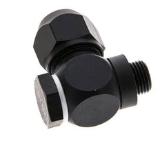 Accesorio de compresión de aluminio 7x4mm y G1/8'' con rosca macho 10 bar PVC y PA