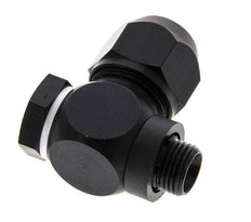Accesorio de compresión de aluminio 7x4mm y G1/8'' con rosca macho 10 bar PVC y PA