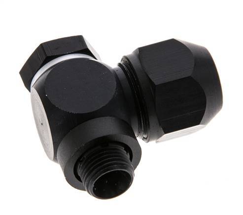 Accesorio de compresión de aluminio 7x4mm y G1/8'' con rosca macho 10 bar PVC y PA
