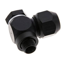 Accesorio de compresión de aluminio 7x4mm y G1/8'' con rosca macho 10 bar PVC y PA