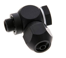 Accesorio de compresión de aluminio 7x4mm y G1/8'' con rosca macho 10 bar PVC y PA
