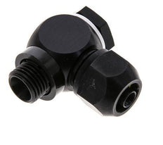 Accesorio de compresión de aluminio 9x6mm y G1/4'' con rosca macho 10 bar PVC y PA