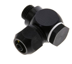 Accesorio de compresión de aluminio 9x6mm y G1/4'' con rosca macho 10 bar PVC y PA
