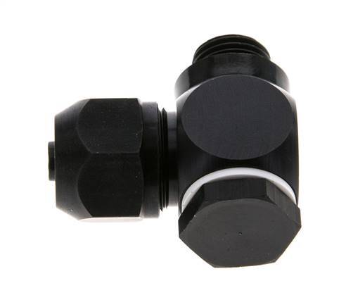 Accesorio de compresión de aluminio 9x6mm y G1/4'' con rosca macho 10 bar PVC y PA
