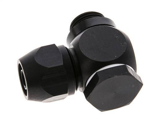 Accesorio de compresión de aluminio 12x9mm y G3/8'' con rosca macho 10 bar PVC y PA