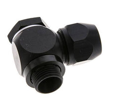 Accesorio de compresión de aluminio 12x9mm y G3/8'' con rosca macho 10 bar PVC y PA