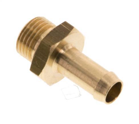 Barra de manguera de latón de 6 mm y G1/8'' macho [5 piezas]
