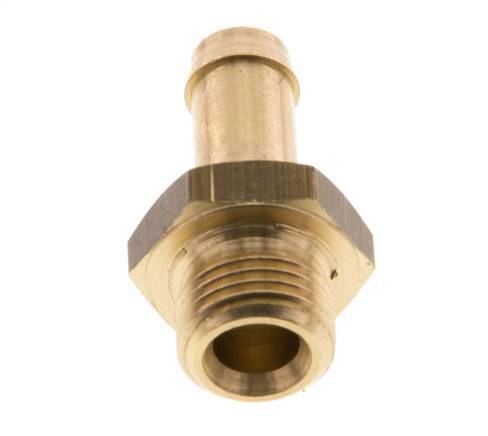 Barra de manguera de latón de 6 mm y G1/8'' macho [5 piezas]
