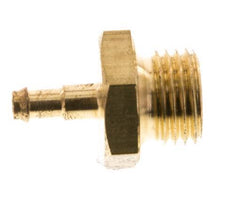 Barra de manguera de latón de 4 mm y G1/4'' macho [2 piezas]