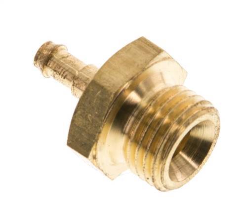 Barra de manguera de latón de 4 mm y G1/4'' macho [2 piezas]