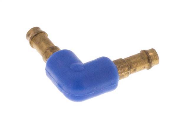 Conector de manguera codo de latón/plástico de 3 mm [2 piezas]