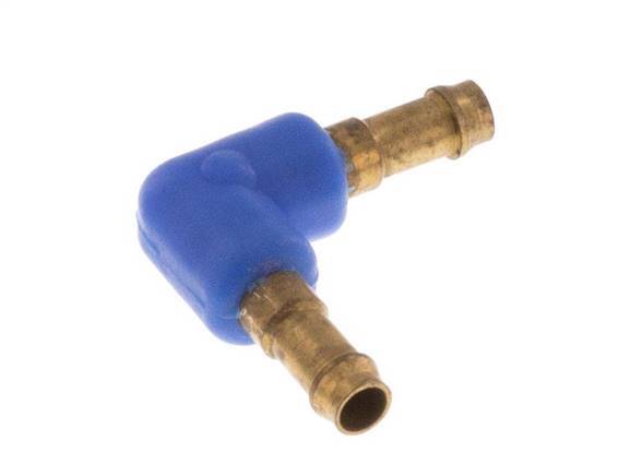 Conector de manguera codo de latón/plástico de 3 mm [2 piezas]
