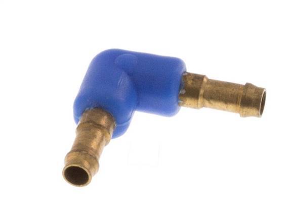 Conector de manguera codo de latón/plástico de 3 mm [2 piezas]