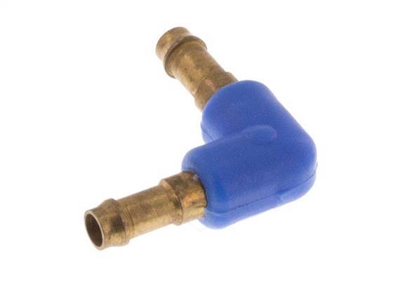 Conector de manguera codo de latón/plástico de 3 mm [2 piezas]