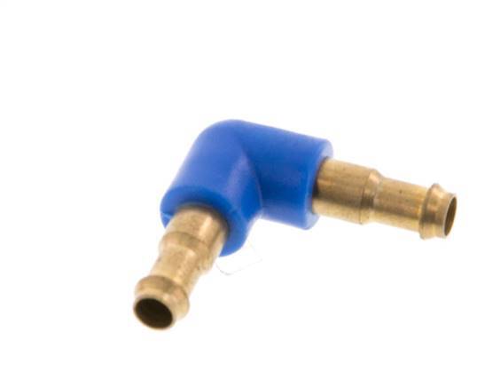 Conector de manguera codo de latón/plástico de 4 mm [2 piezas]