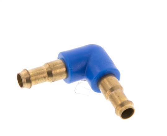 Conector de manguera codo de latón/plástico de 4 mm [2 piezas]