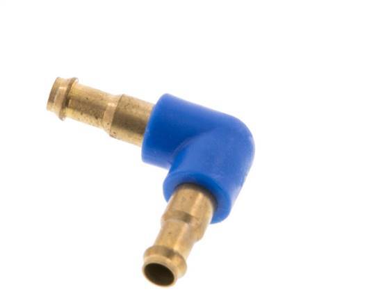 Conector de manguera codo de latón/plástico de 4 mm [2 piezas]