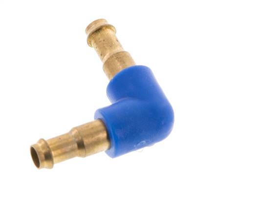 Conector de manguera codo de latón/plástico de 4 mm [2 piezas]
