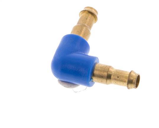 Conector de manguera codo de latón/plástico de 4 mm [2 piezas]