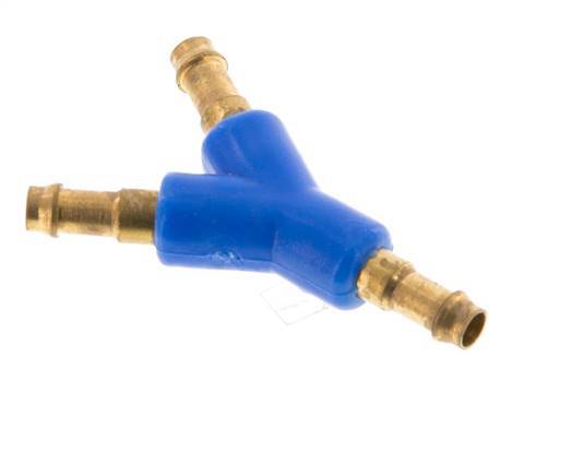 Conector de manguera en Y de latón/plástico de 3 mm [2 piezas]