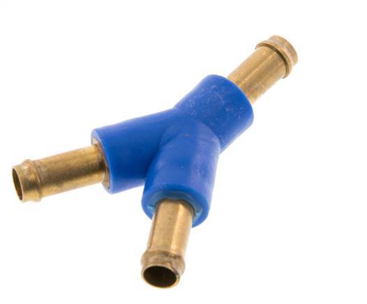 Conector de manguera en Y de latón/plástico de 6 mm [2 piezas]