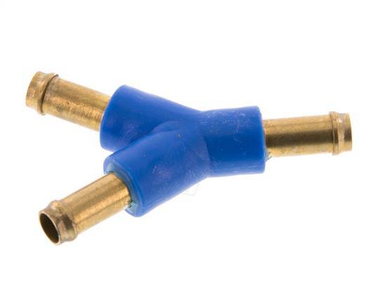 Conector de manguera en Y de latón/plástico de 6 mm [2 piezas]
