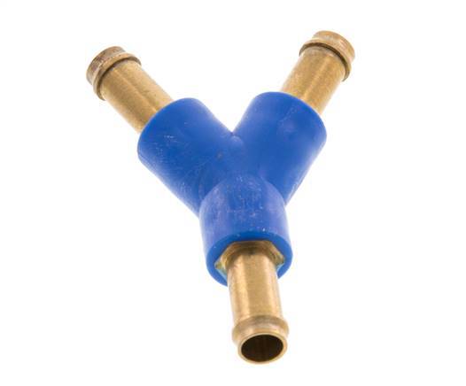 Conector de manguera en Y de latón/plástico de 6 mm [2 piezas]