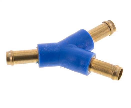 Conector de manguera en Y de latón/plástico de 6 mm [2 piezas]