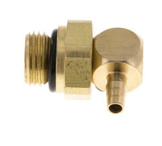 Codo de latón de 3 mm y G1/8'' con rosca macho NBR giratorio [2 piezas]