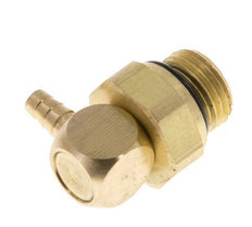 Codo de latón de 3 mm y G1/8'' con rosca macho NBR giratorio [2 piezas]