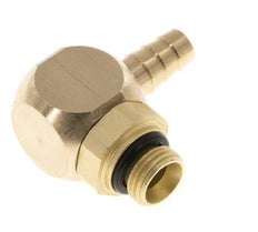 Codo de latón de 6 mm y G1/8'' con rosca macho NBR giratorio [2 piezas]