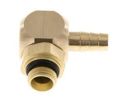 Codo de latón de 6 mm y G1/8'' con rosca macho NBR giratorio [2 piezas]
