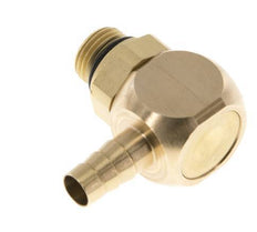 Codo de latón de 6 mm y G1/8'' con rosca macho NBR giratorio [2 piezas]