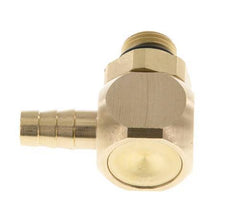 Codo de latón de 6 mm y G1/8'' con rosca macho NBR giratorio [2 piezas]