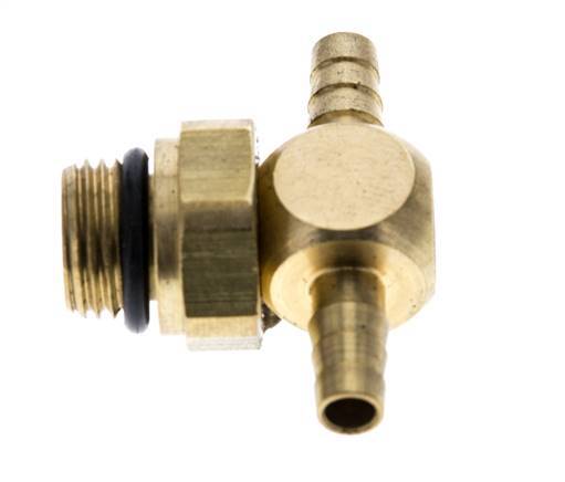 Boquilla en T de latón de 4 mm y G1/8'' con rosca macho NBR