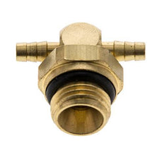 Boquilla en T de latón de 4 mm y G1/4'' con rosca macho NBR
