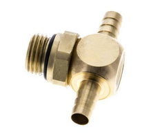 Boquilla en T de latón de 6 mm y G1/4'' con rosca macho NBR