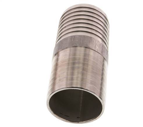 Conector de manguera de acero inoxidable 1.4301 de 75 mm (3'')
